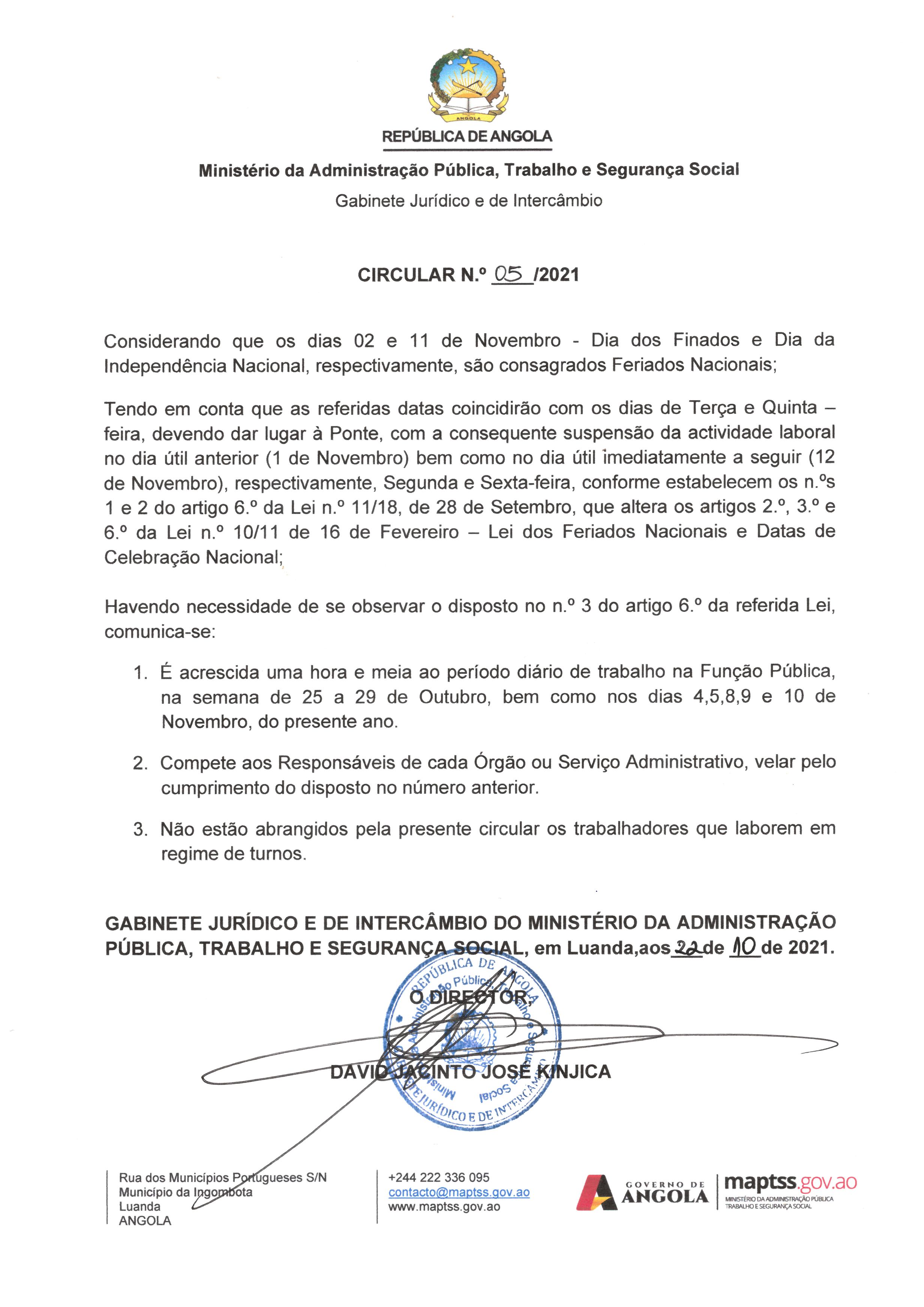 CIRCULAR 05/2021