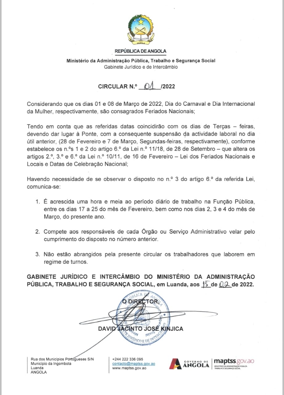 Circular nº 01/2022