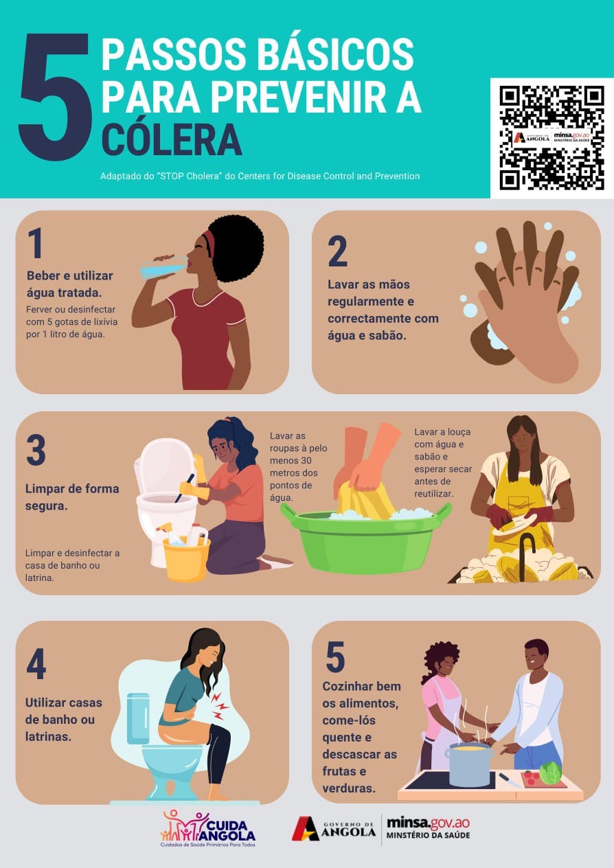 Campanha de prevenção e combate a cólera