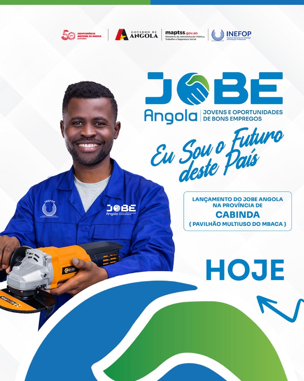 JOBE Angola será lançado hoje na província de Cabinda
