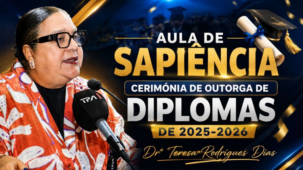 Ignorar navegação Iniciar sessão AULA DE SAPIÊNCIA – CERIMÓNIA DE OUTORGA DE DIPLOMAS DE 2025-2026 UÓR
