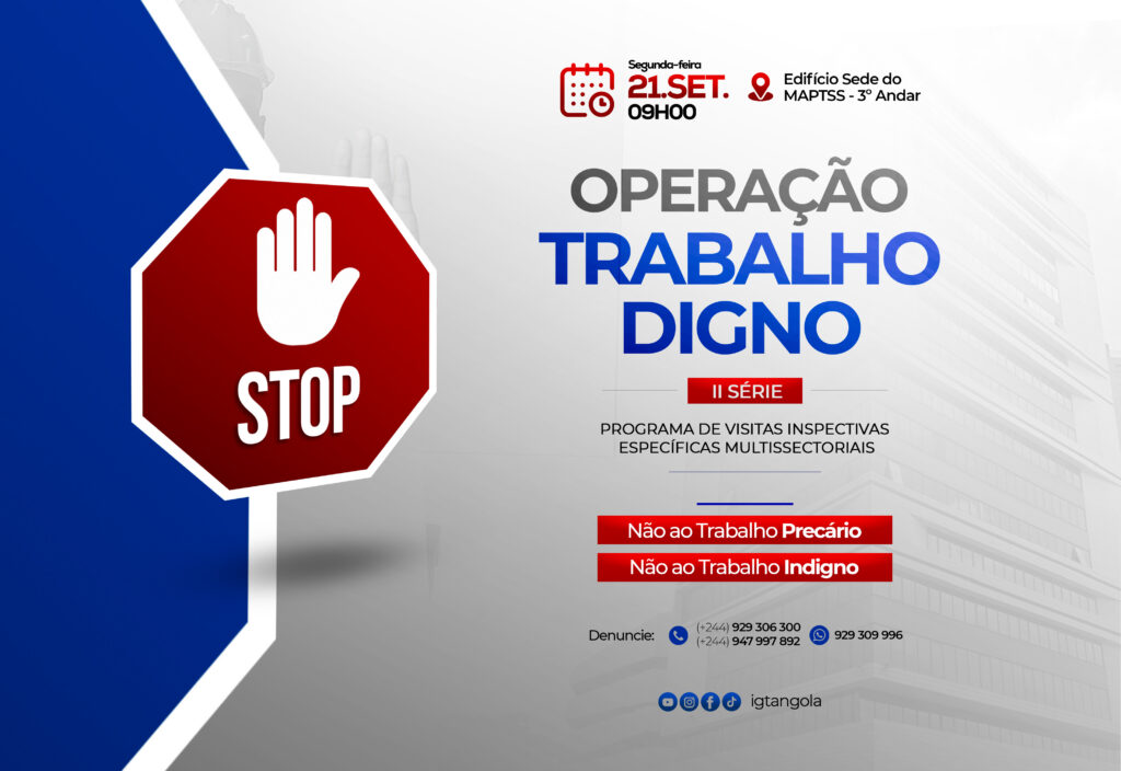 Operação Trabalho Digno é lançada amanhã